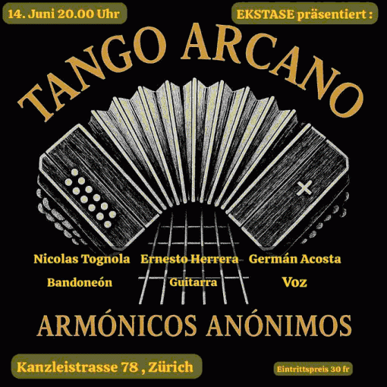 flyer live concertes Trio Tango Arcano